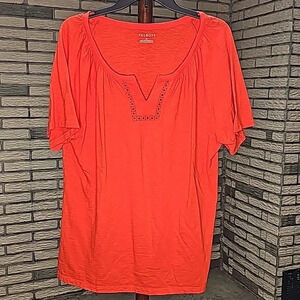 Talbots Slub Tee Sz XL
